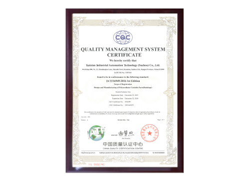 Quality Management System Certification